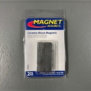 Master Magnetics The Magnet Source Ceramic Block Magnets - 07043